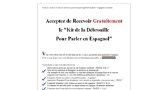 Desktop Screenshot of parlerespagnol.info